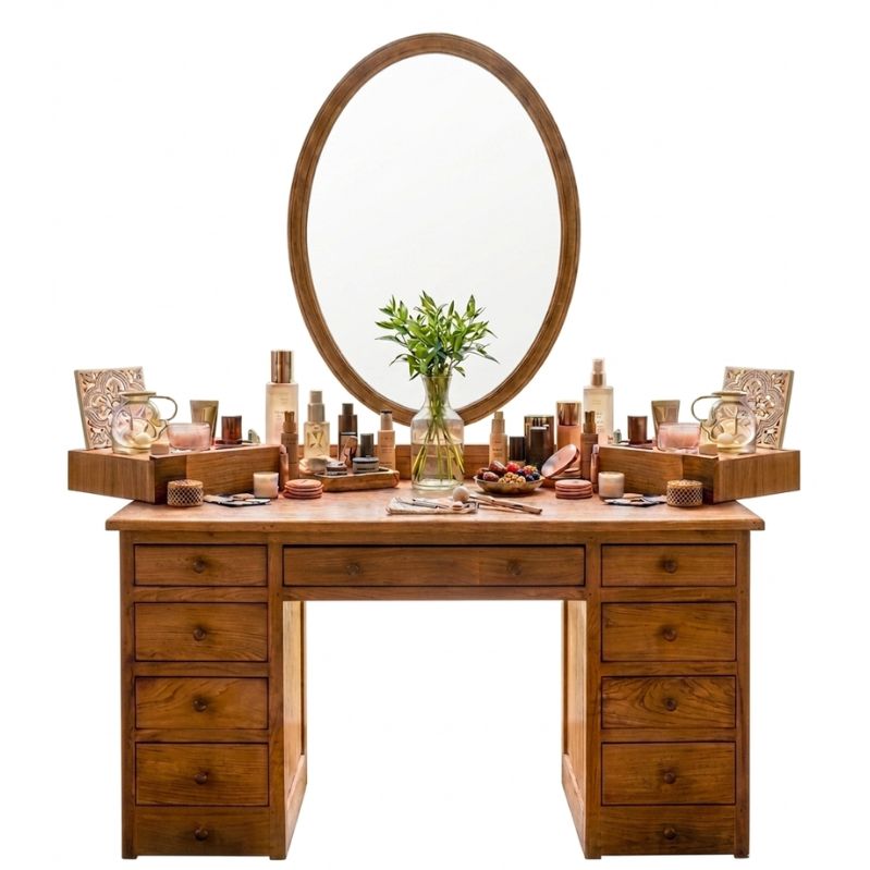 Modern aesthetic vanity make up mirror 