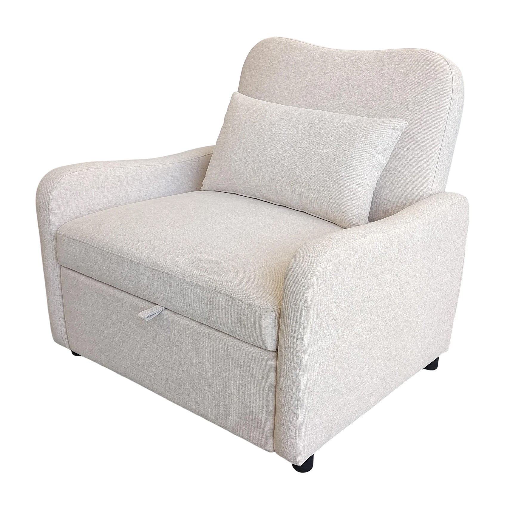 Single Multifunctional Furniture 3-in-1 Chair – Sofa Bed, and Lounge Chair with Pillow