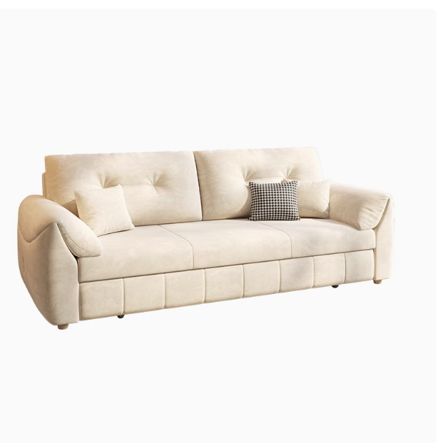 Luxury Multifunctional Sofa Bed with Storage – Soft Fabric, Easy Pull-Out Mechanism, Perfect for Compact Living Spaces