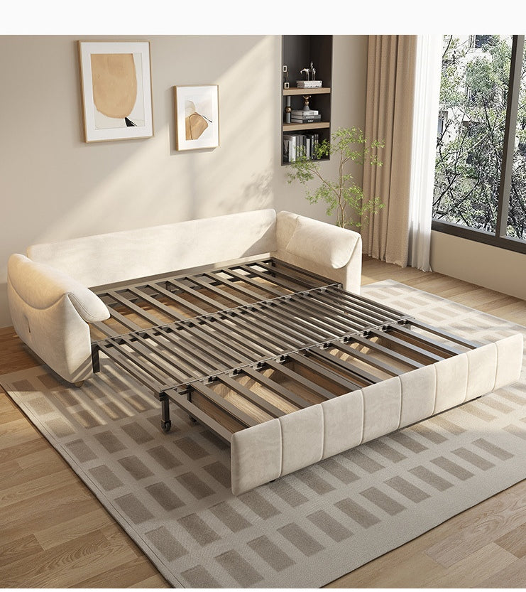 Luxury Multifunctional Sofa Bed with Storage – Soft Fabric, Easy Pull-Out Mechanism, Perfect for Compact Living Spaces