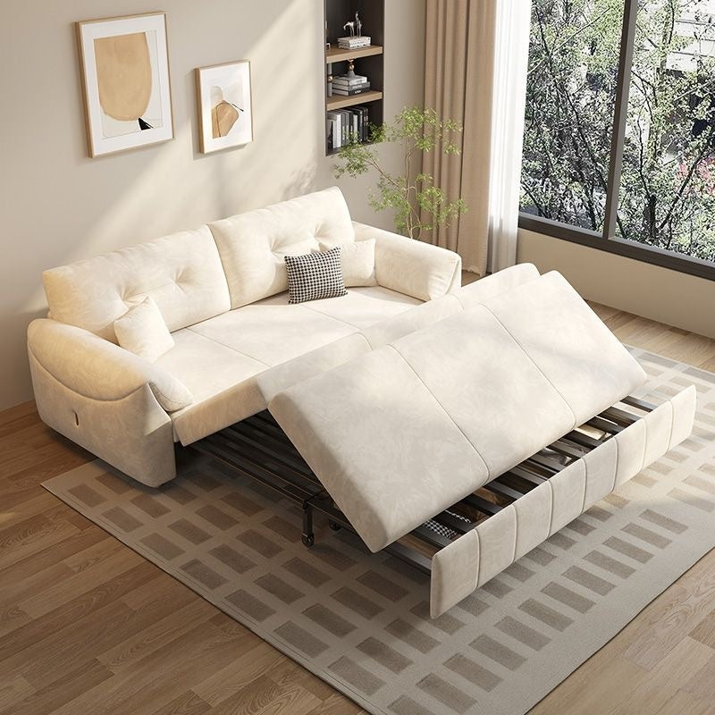 Luxury Multifunctional Sofa Bed with Storage – Soft Fabric, Easy Pull-Out Mechanism, Perfect for Compact Living Spaces
