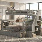 Summit Bunk - Modern Twin-Over-Full with Storage Stairs