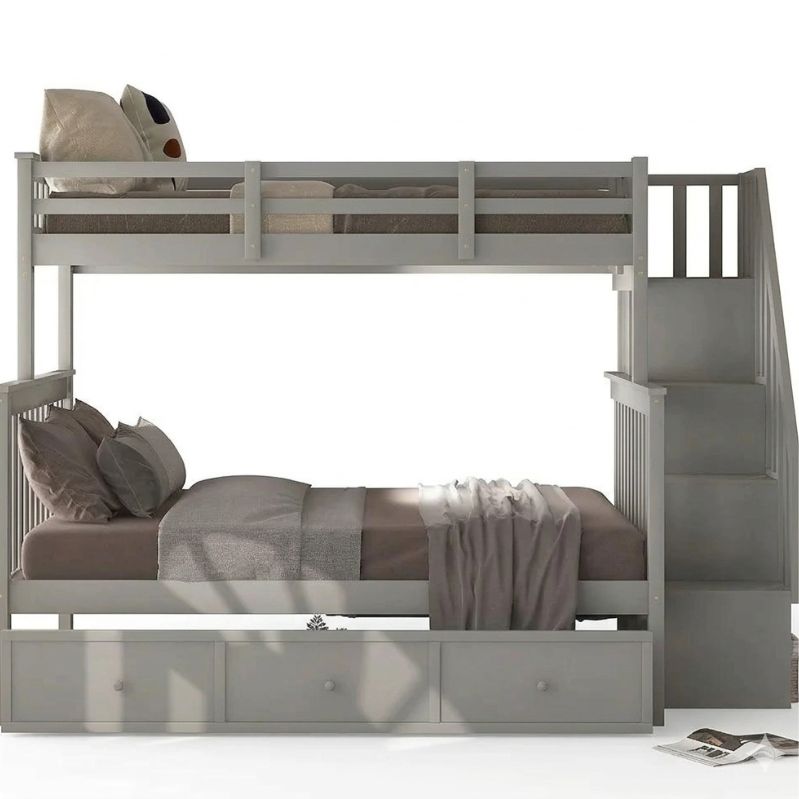 Summit Bunk - Modern Twin-Over-Full with Storage Stairs