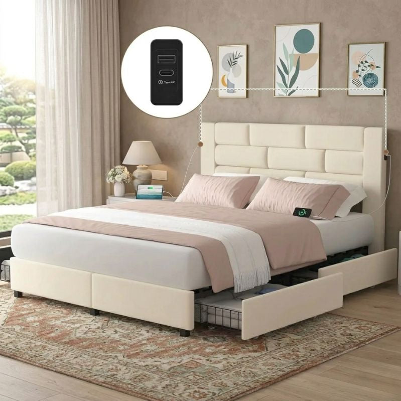 Syncra Modulus Charging Bed Frame