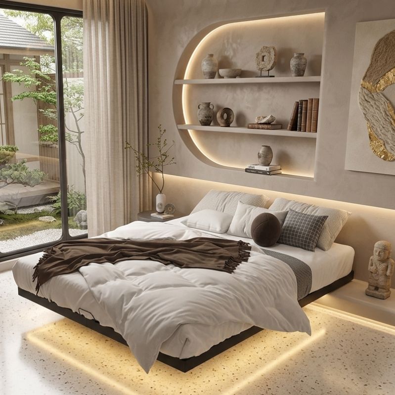 Vector Floating Ion Bed Frame