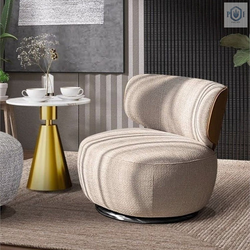 Advanced Swivel Lazy Leisure Chair Made with Fabric