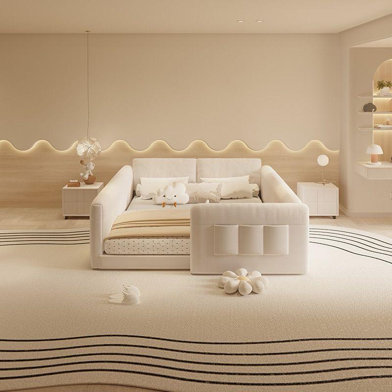 Anaya Fully Upholstered Wide Style Bed Frame with Enclosed Sides and Headboard