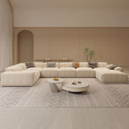 Luxurious Grande Living Room Sofa Made with Velvet Fabric