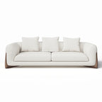 Luxury Modern Couch With Solid Wood Leg