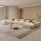 Luxurious Grande Living Room Sofa Made with Velvet Fabric