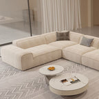 Luxurious Grande Living Room Sofa Made with Velvet Fabric