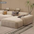 Luxurious Grande Living Room Sofa Made with Velvet Fabric