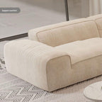Luxurious Grande Living Room Sofa Made with Velvet Fabric