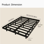 Floating Lighted Metal Bed Frame