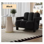 Danish Scandinavian Style Single Sofa Chair Made with Velvet Fabric