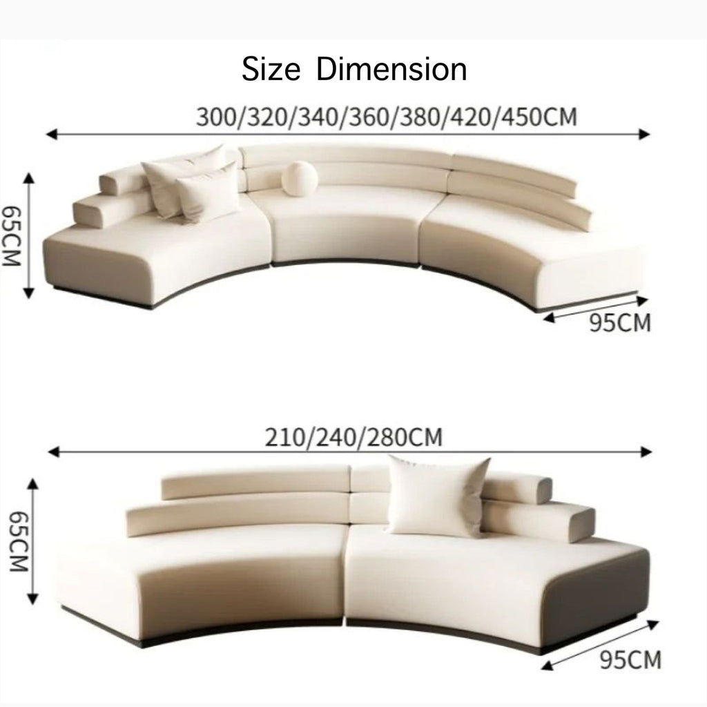 Philips Modern Minimalist Curved Sofa