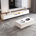 Elegant TV Stand & Coffee Table for Living Room with Storage