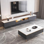 Elegant TV Stand & Coffee Table for Living Room with Storage