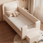 Wood bed boy baby cot with guard
