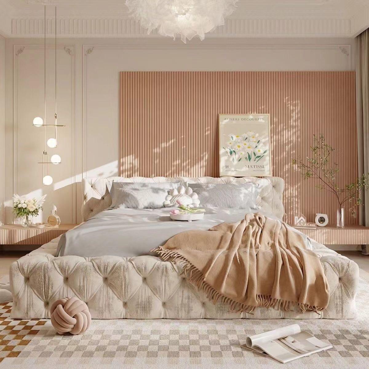 French Style Tufted Bed