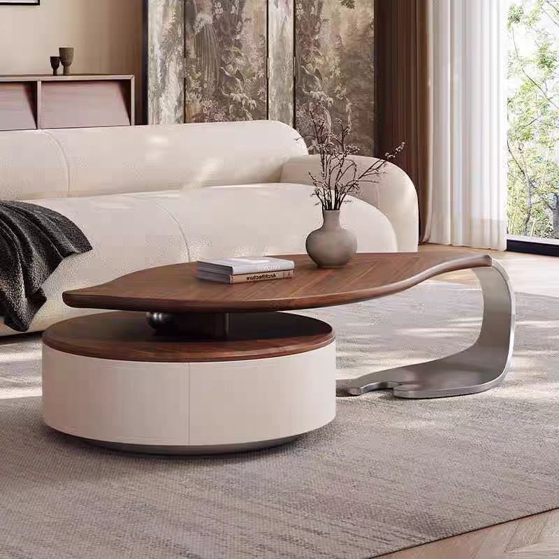 Italian-Inspired Leaf Coffee Table – Modern Luxury for Small Spaces