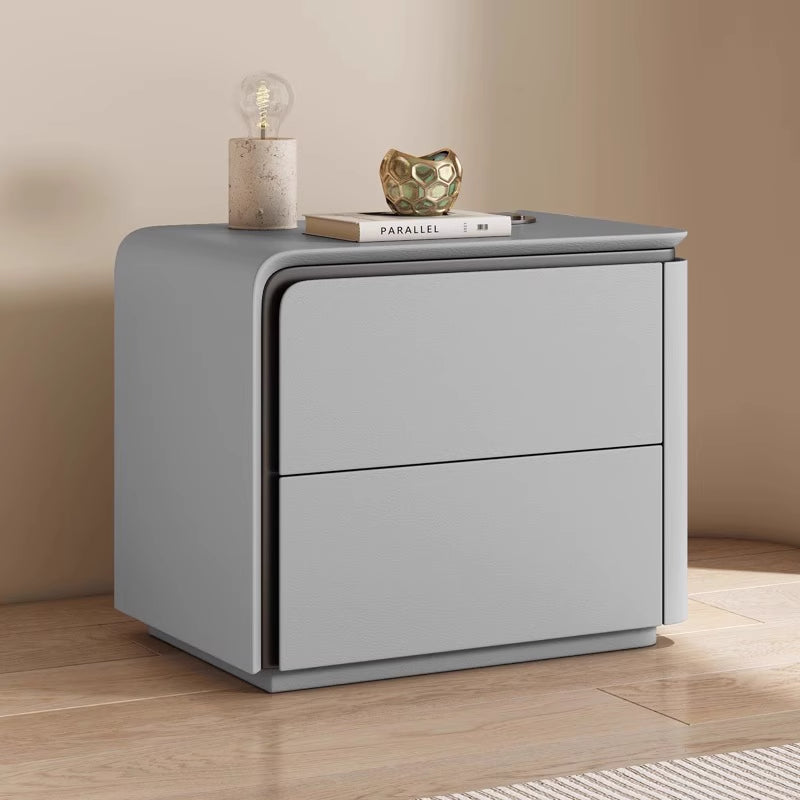 Modern Nordic Bed Side Table With 2 Drawers