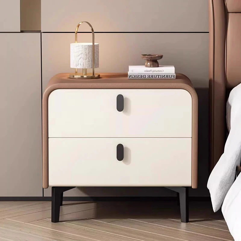 Nordic Style Bed Side Table Two Tone Combination