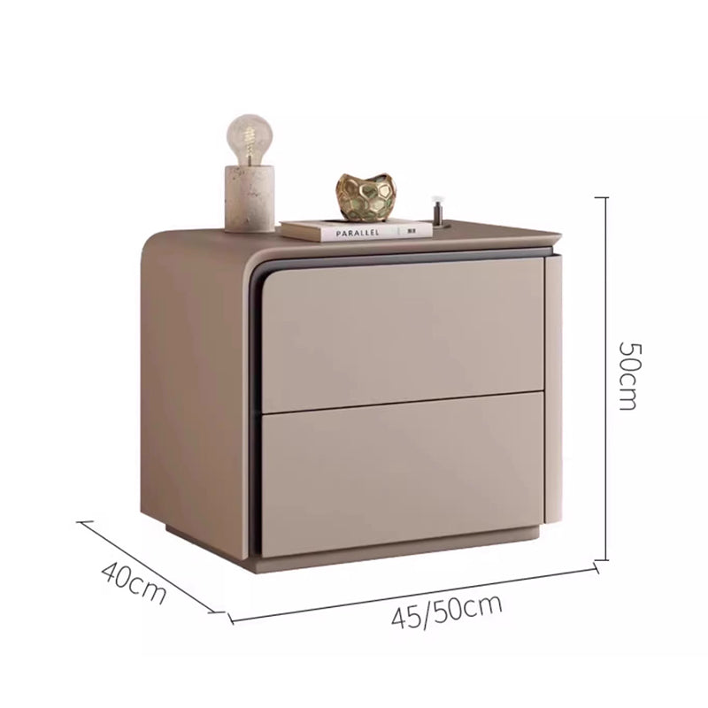 Modern Nordic Bed Side Table With 2 Drawers