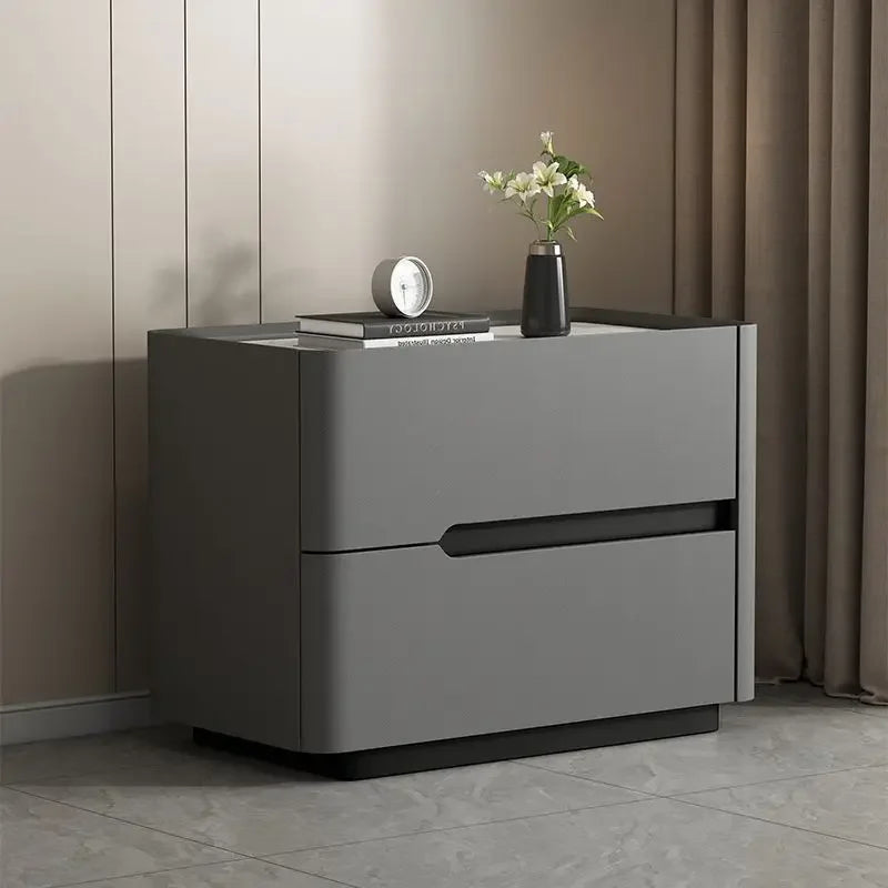Aesthetic Modern Style  Bed Side Table With 2 Drawers