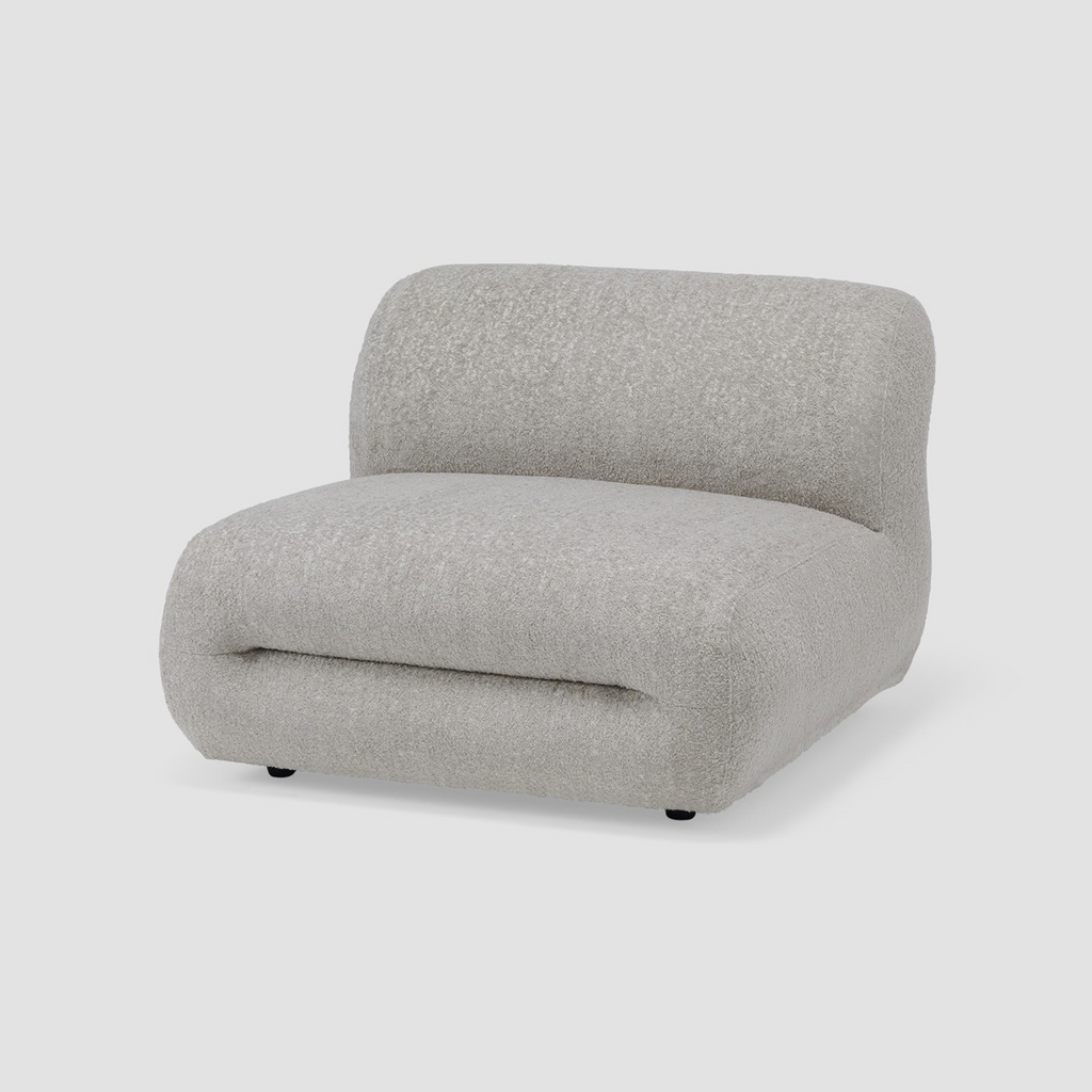 Cloud Accent Couch Fully Upholstered in Fabric