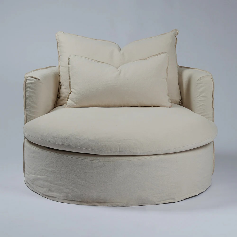 Luxury Crosby Style Couch with Arm Rest Without Cushions