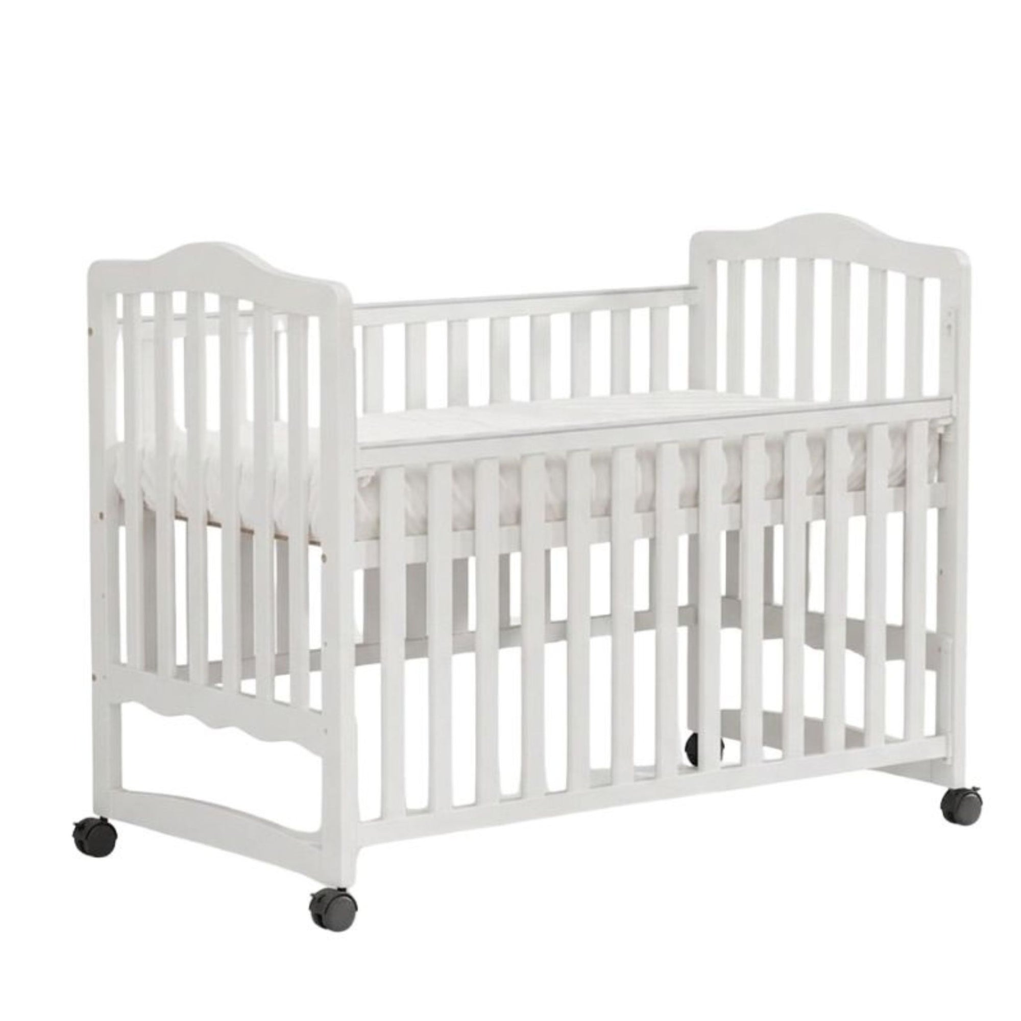 Celestia Adjustable Wooden Crib in a 90x140cm size, featuring a minimalist solid wood design by Philips Modern Homes.