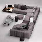 Luxurious Modular L-shaped sectional sofa for Living Room