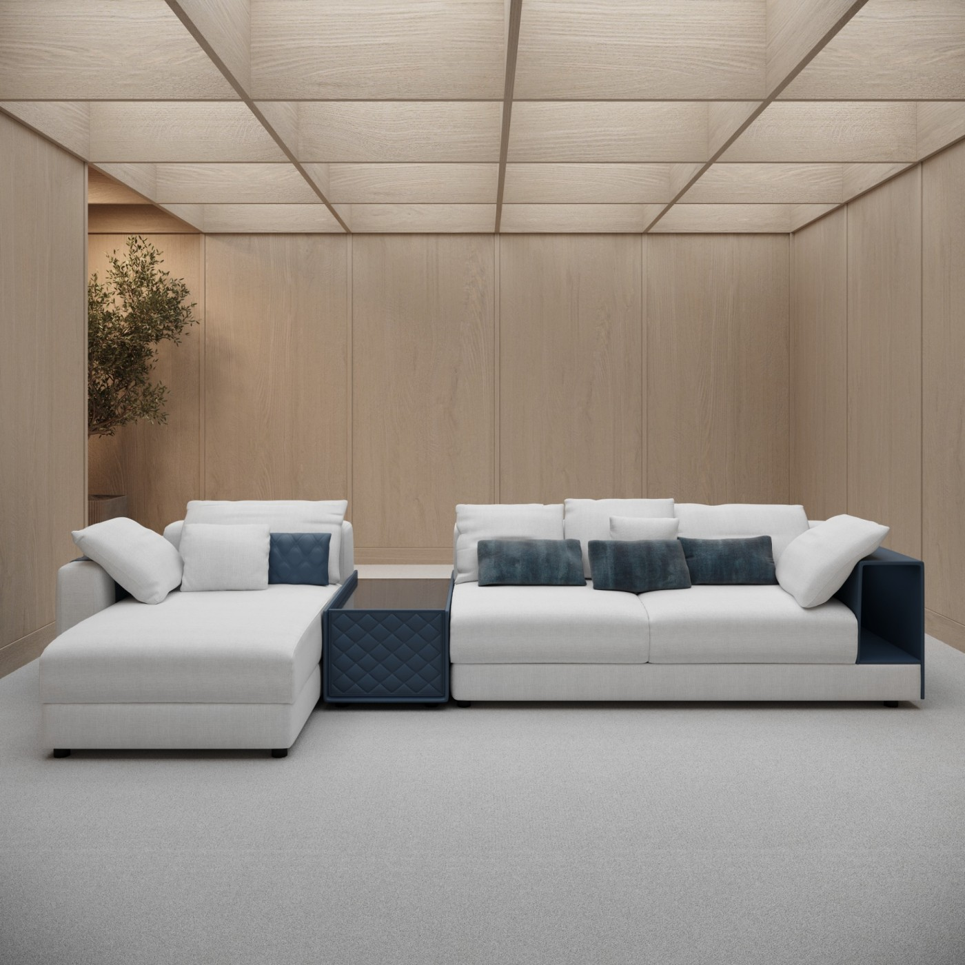 Philips Modern Left Corner Sofa Set