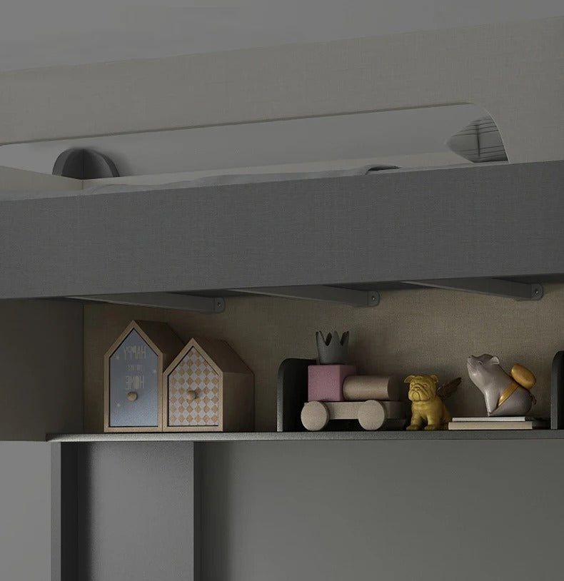 Wooden Double Bunk Bed For Twins, Teenage