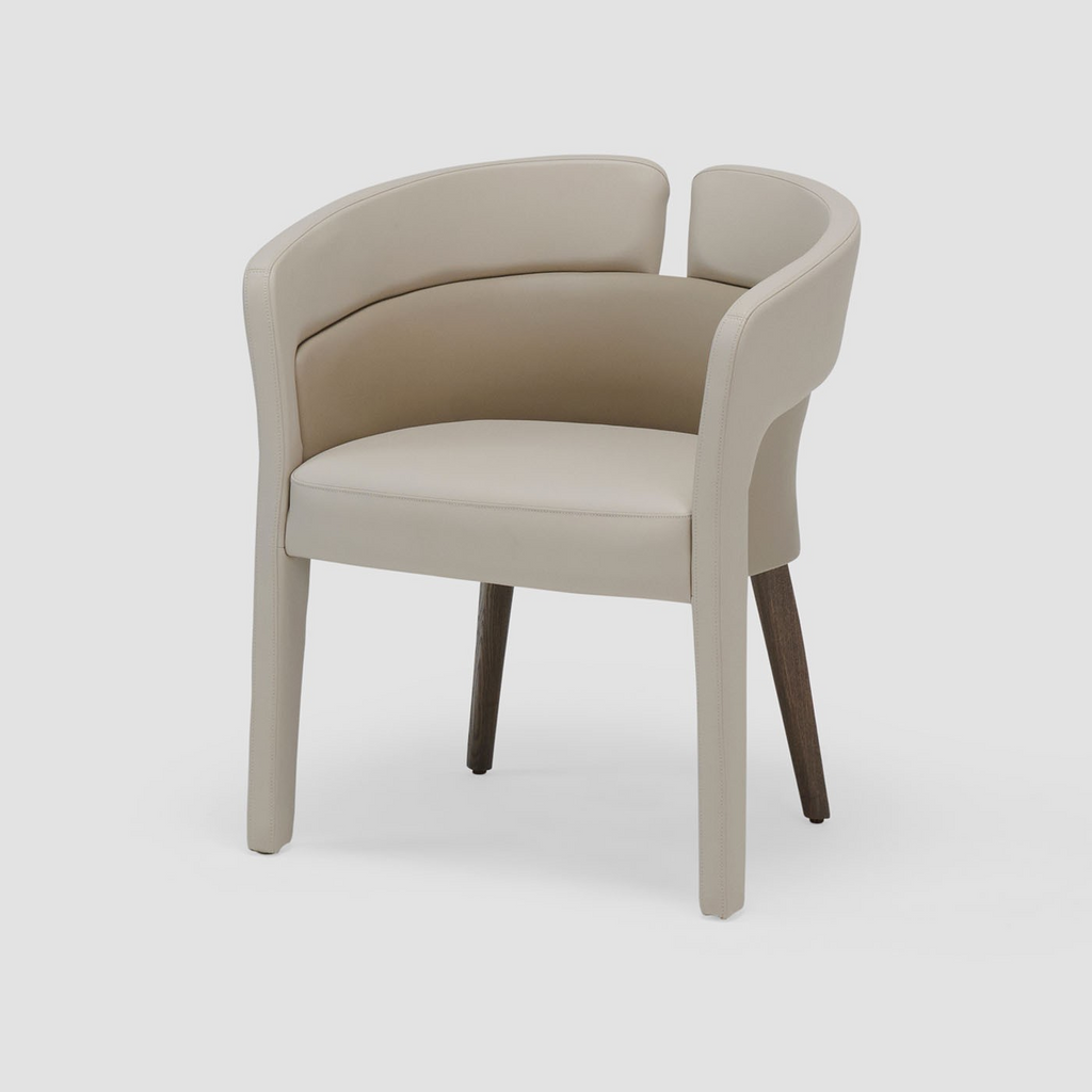 Fully Upholstered Dining Chair in Microfiber Material