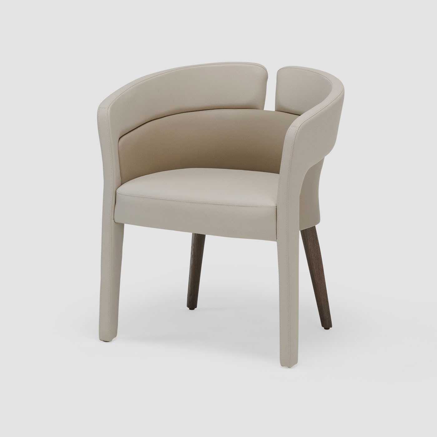 Fully Upholstered Dining Chair in Microfiber Material