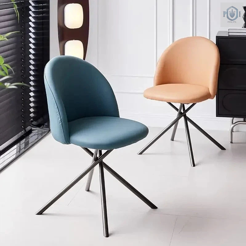 Simple And Minimalist Office Chair Made With Leather