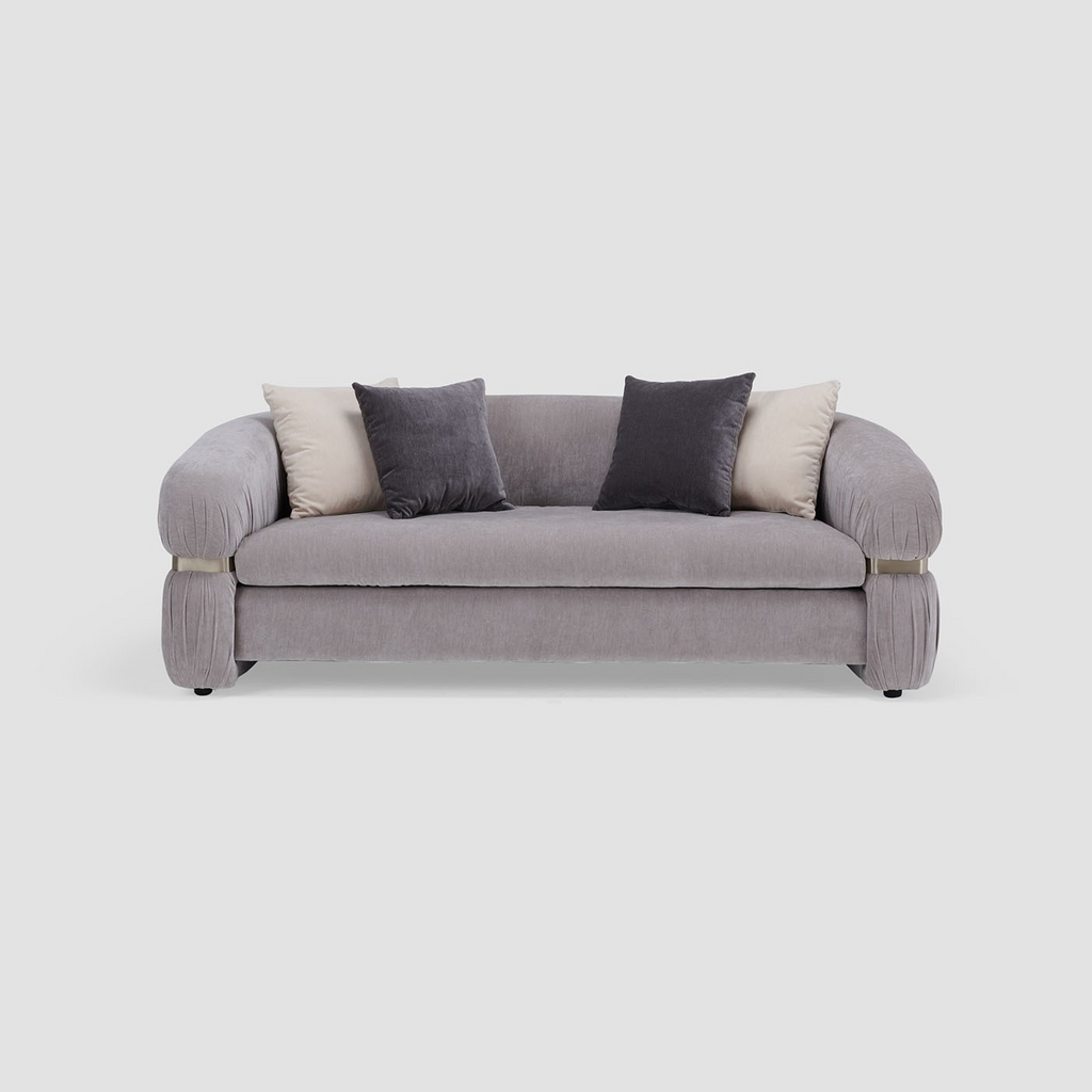 Alexa High Density Padded Foam 2-Seater Sofa In Fully Upholstered