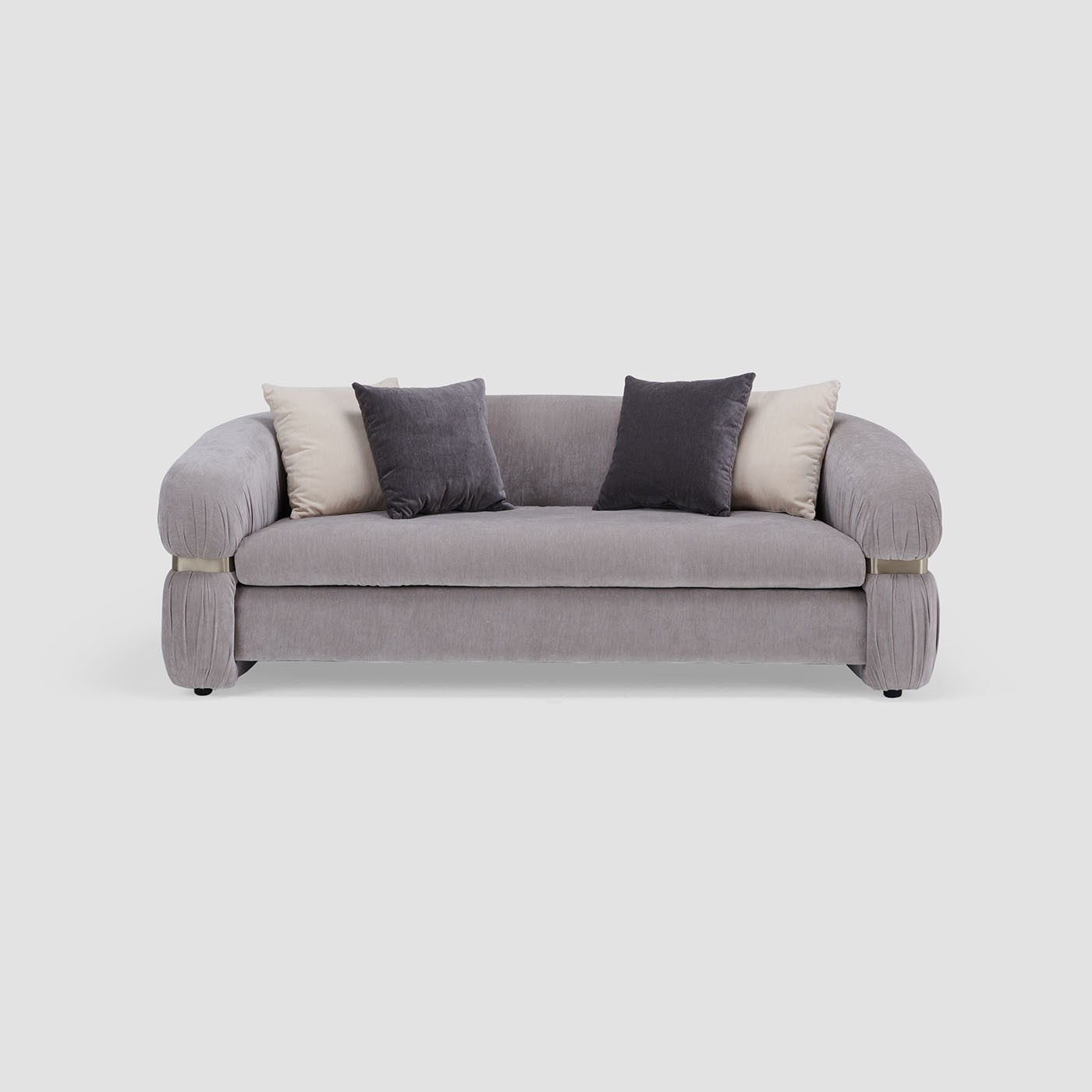 Alexa High Density Padded Foam 2-Seater Sofa In Fully Upholstered