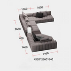 Luxurious Modular L-shaped sectional sofa for Living Room