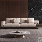 Philips Modern Modular Puffy Style Sofa With One Sided Wooden Armrest