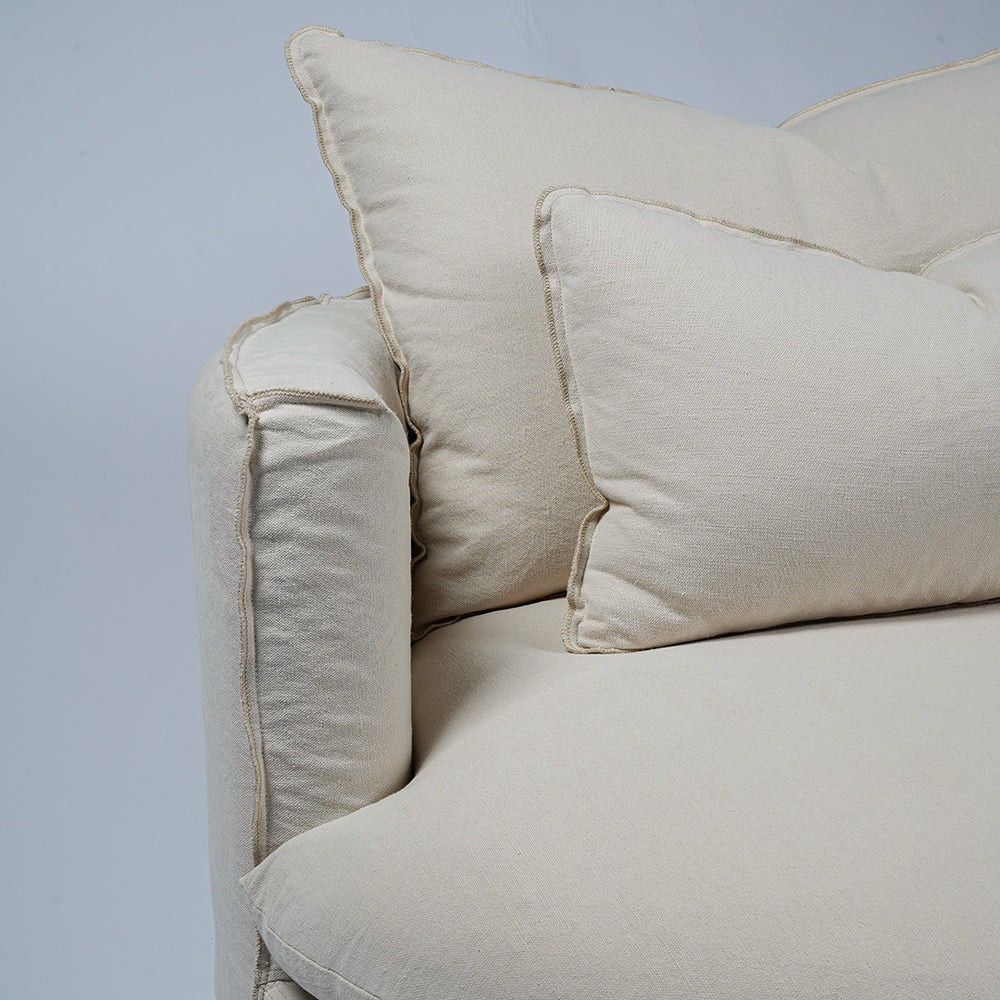 Luxury Crosby Style Couch with Arm Rest Without Cushions