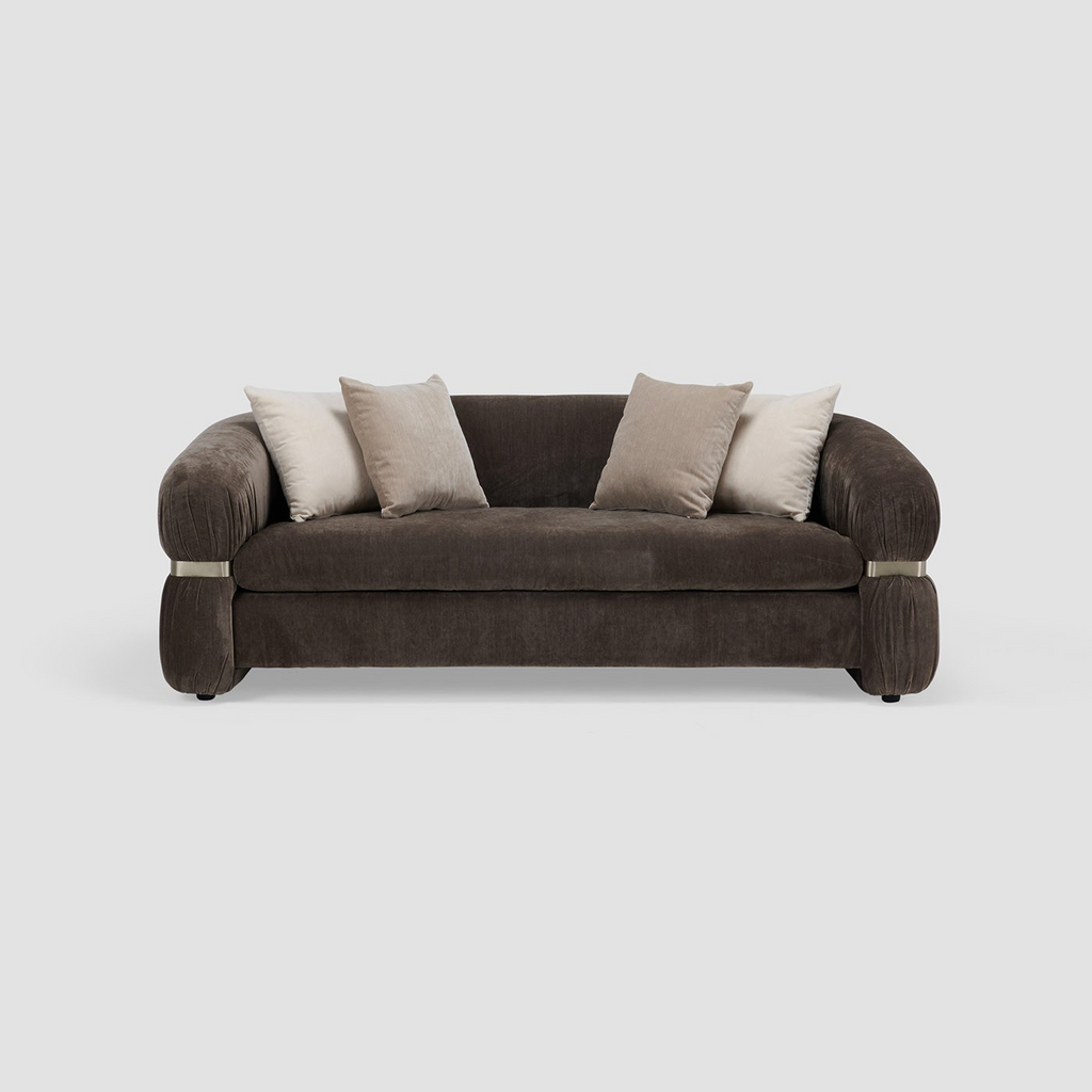 Alexa High Density Padded Foam 2-Seater Sofa In Fully Upholstered
