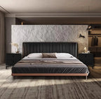 Nordic Style Upholstered Bed Frame with Headboard