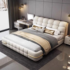 Luxurious Modern Cloud Design Upholstered Tufted Bed