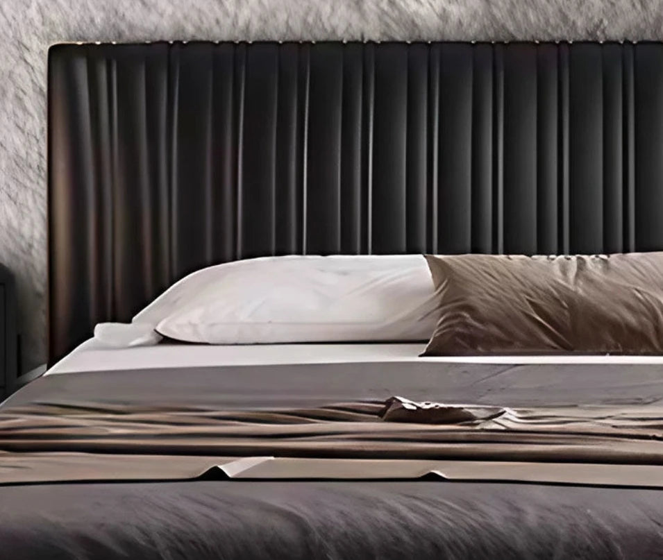 Nordic Style Upholstered Bed Frame with Headboard