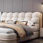 Luxurious Modern Cloud Design Upholstered Tufted Bed