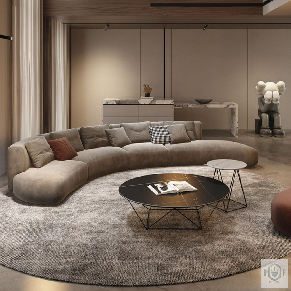 Philips Modern Nordic Luxury Italian Style Sofa