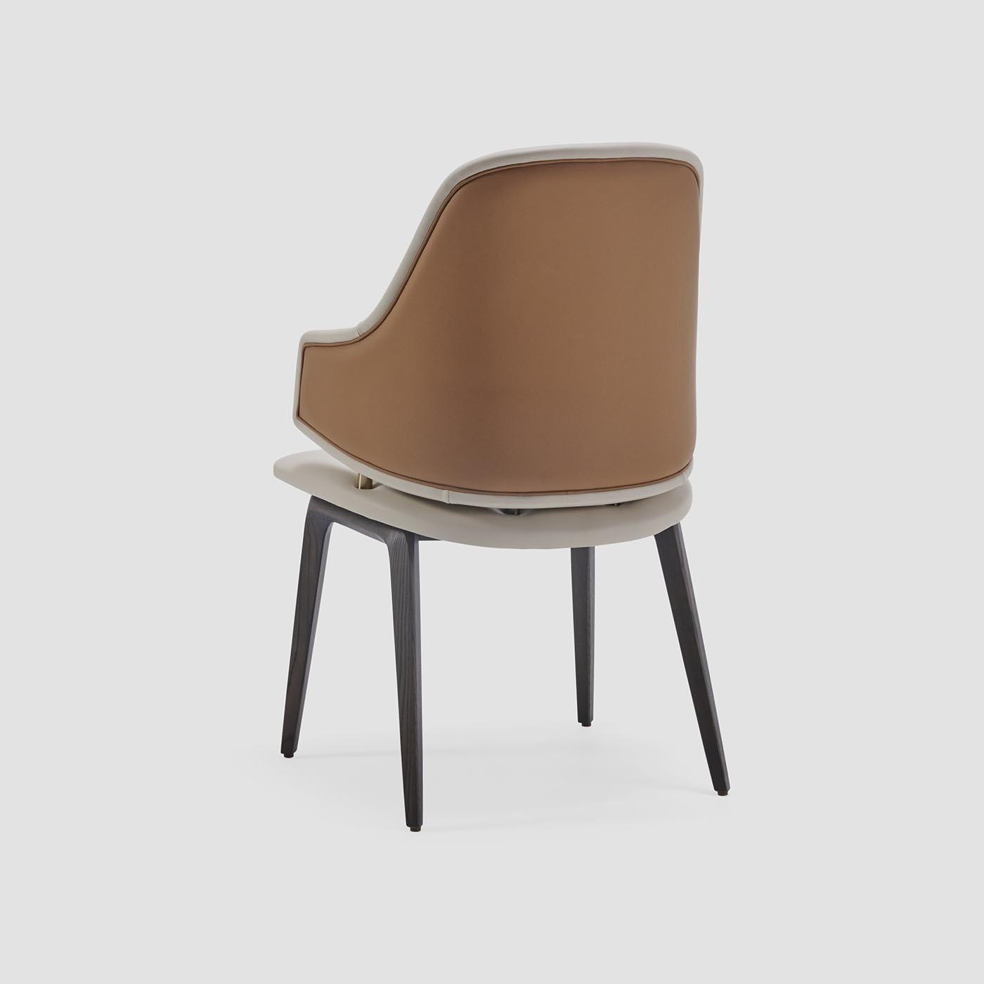 Two Tone Style Dining Chair Made With High Quality Microfiber Leather Upholstery